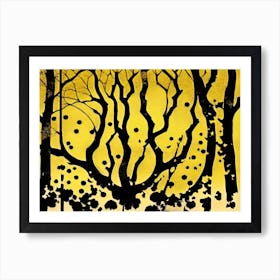 Trees Of Gold Art Print