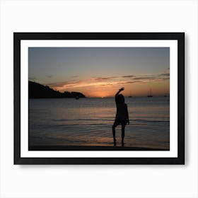 Sunset On The Beach 3 Art Print