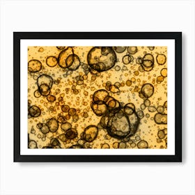 Abstract Alcohol Ink Gold Art Print