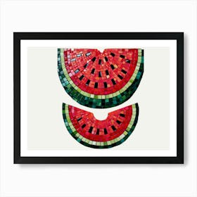 Mosaic Watermelon Art Print