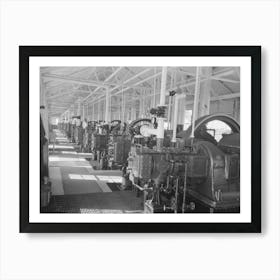 Untitled Photo, Possibly Related To Interior Of Diesel Engine Motor Plant At Oil Refinery, Seminole, Oklahoma By Art Print