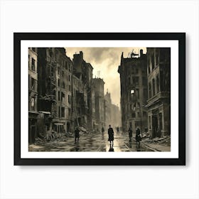 Street Scene In London Art Print