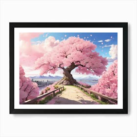 Sakura Tree Art Print