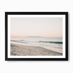 Pastel Beach Sunset Art Print