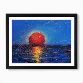 Sunset Over The Sea 8 Art Print