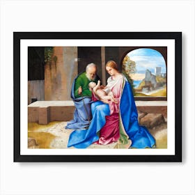 The Holy Family, Giorgione Poster