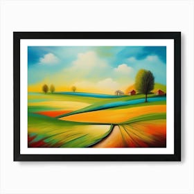 Landscape Painting 9 Art Print