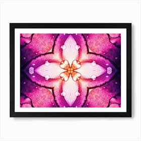 Pink Watercolor Flower Art Print