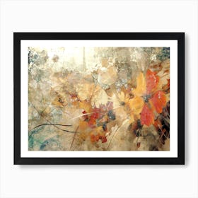 Flower Art Illustration In A Painting Style 22 Art Print