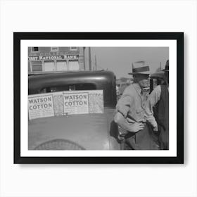 Farmer At Market, Weatherford, Texas By Russell Lee Art Print