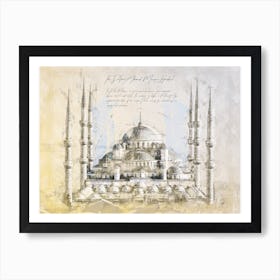 Blue Mosque, Istanbul Art Print