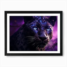 Leopard With Blue Eyes 1 Art Print