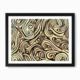 Abstract Swirls 1 Art Print