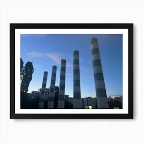 Smoke Stacks At Dusk Art Print