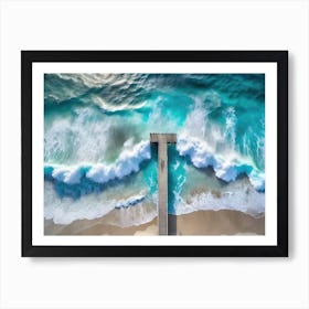 Beach Pier Art Print