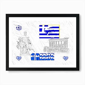 OUR HOME - GREECE design collection Art Print