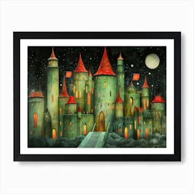 Green Glass Castle - The Dark Tower Series 1 Art Print