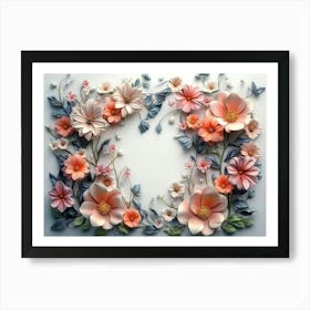 Floral Wall Art 4 Art Print