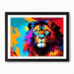 Lion Painting 28 Art Print