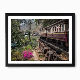 The Tourist Train Thailand Art Print