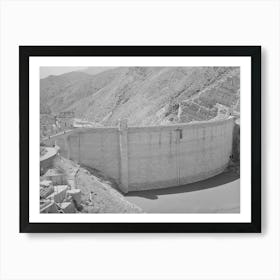 Untitled Photo, Possibly Related To Roosevelt Dam Showing Small Amount Of Impounded Water Because Of Art Print