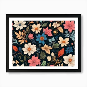 Floral Pattern paintings art print 1 Art Print