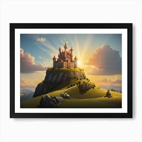 Castle On A Hill 1 Art Print