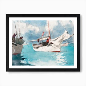 Fishing Boats, Key West, Winslow Homer Art Print