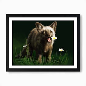 A little fox. Art Print