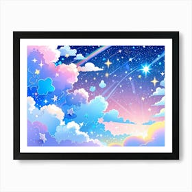 Clouds And Stars 2 Art Print