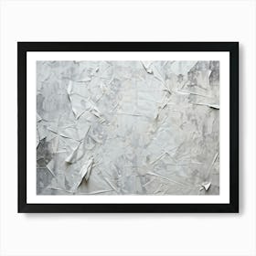 Abstract Vintage Wallpaper Texture Featuring A Closeup Of Crumpled Retro Paper Sheets Interwoven Wi Art Print