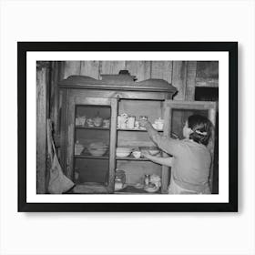 Mrs, M Lablanc Removing Supplies From Screened Safe, Because Of General Lack Of Screens In The House, It Is Necessar Art Print