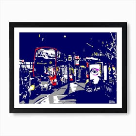 London Bus Stop Art Print