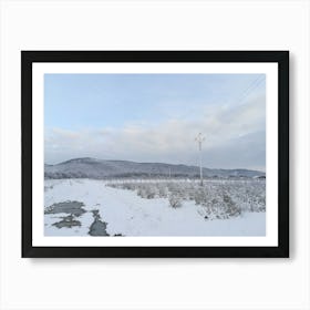 Snowy Landscape In Winter 1 Art Print