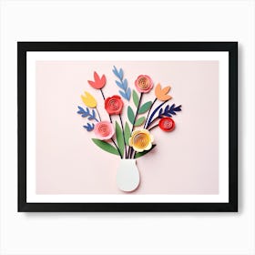 Paper Flower Bouquet 1 Art Print