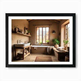 Mediterranean Bathroom Poster