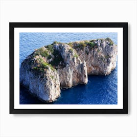 Scoglio Del Monacone Capri Sea Rocks Italy Italia Italian photo photography art travel Art Print