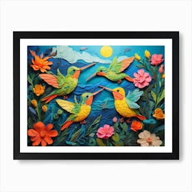 Hummingbirds ala Vincent Art Print