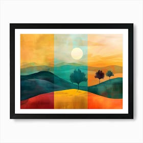 Vibrant Landscape Artwork Art Print