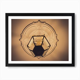 Antique Lamp Hanging On The Ceiling Art Print