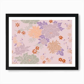 Pink Peonies Kimono Art Print