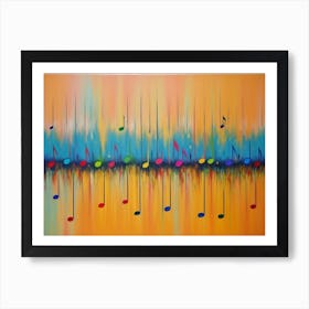 Dancing Colors Art Print