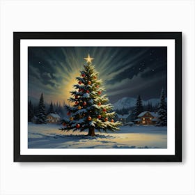 Christmas Tree art 1 Art Print