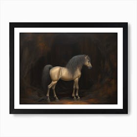 Black Horse 6 Art Print