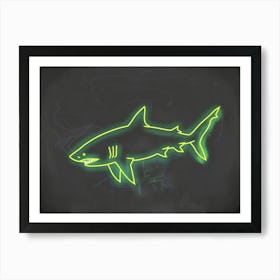 Neon Port Jackson Shark 5 Art Print