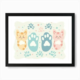 Cat Paw (6) Art Print