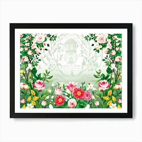 An Enchanting Illustration Of A Season Blooming In Spring Where The Botanical Garden Teems With Dec (2) Art Print