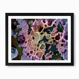 Abstract Purple Smoke Japanese Art 2 Art Print