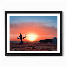 Sunset With A Belly Dancer in Marrakesh Morocco (Africa Series) Art Print