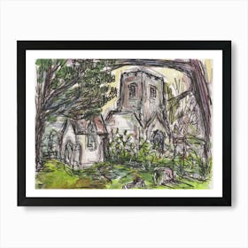 Eastwell Church 9th Nov 2024 Art Print